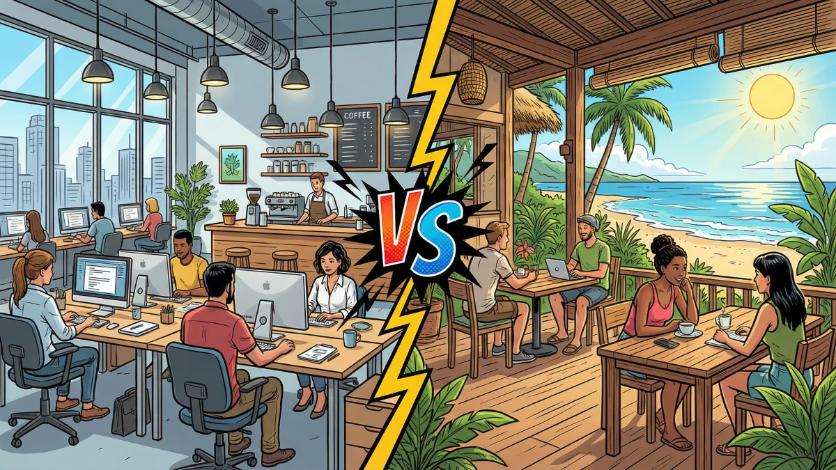 Coworking vs. Café: Wo arbeitet es sich als Nomad besser?