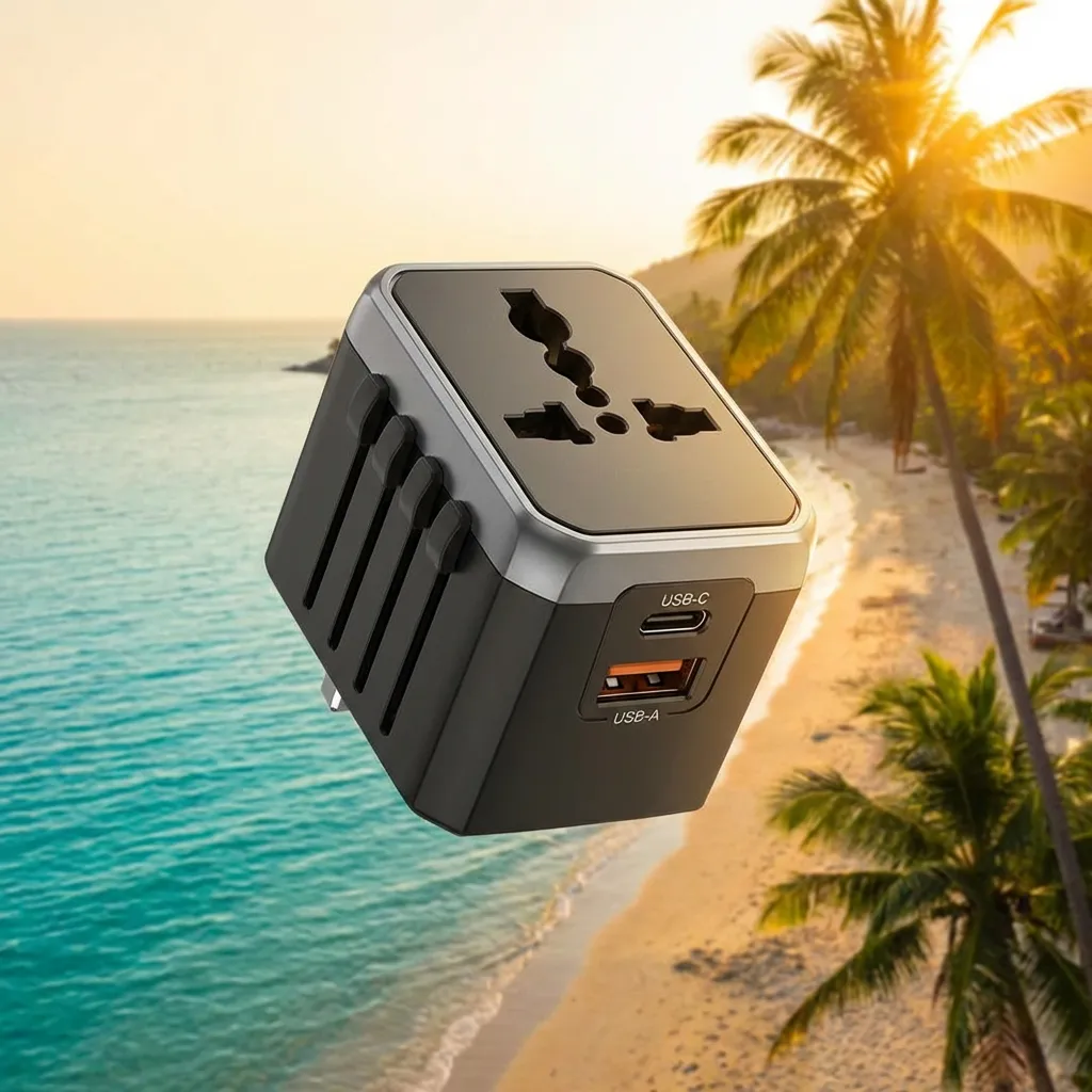 EPICKA Universal Adapter — 200+ Länder · 5 USB Ports · 30W